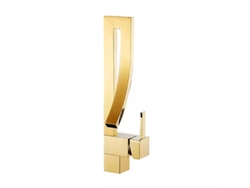 Grifo De Lavabo En Latón Dorado Colección Halys