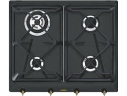 Placa de Gas SMEG SRV864AOGH (Gas Butano-propano - 59.5 cm - Negro)