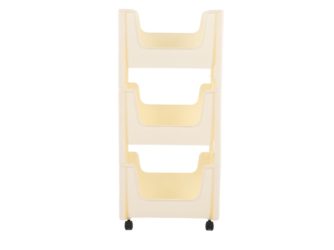 Carrito de almacenamiento de gran capacidad, engrosado, con ruedas bloqueables para libros, juguetes, botellas de condimentos, 3 levas