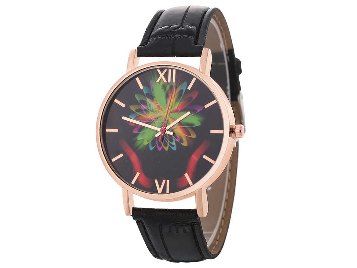 Reloj De Pulsera Informal De Cuero Para Estudiantes, Cuarzo Sencillo Y Moderno, Unisex, Negro.