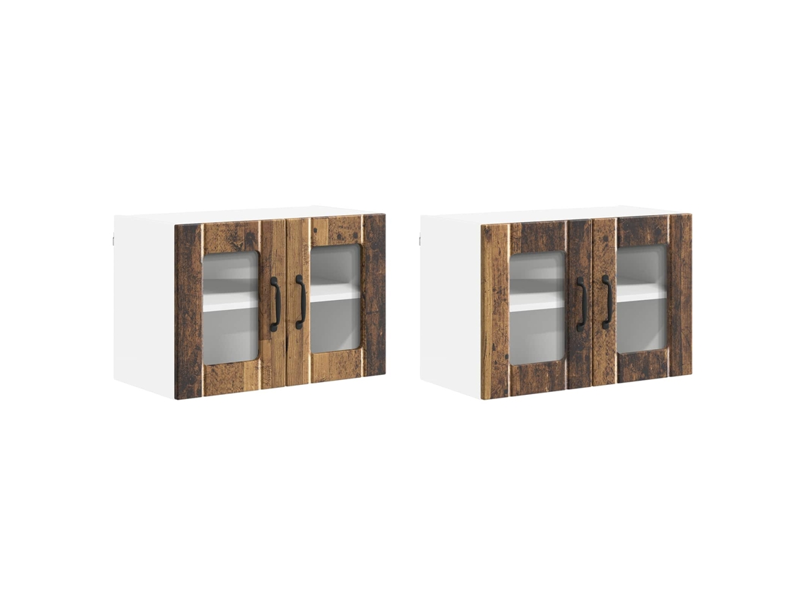 Maison Exclusive - Mueble De Cocina 2 Pcs Madera Vieja 60 X 31 X 40 Cm