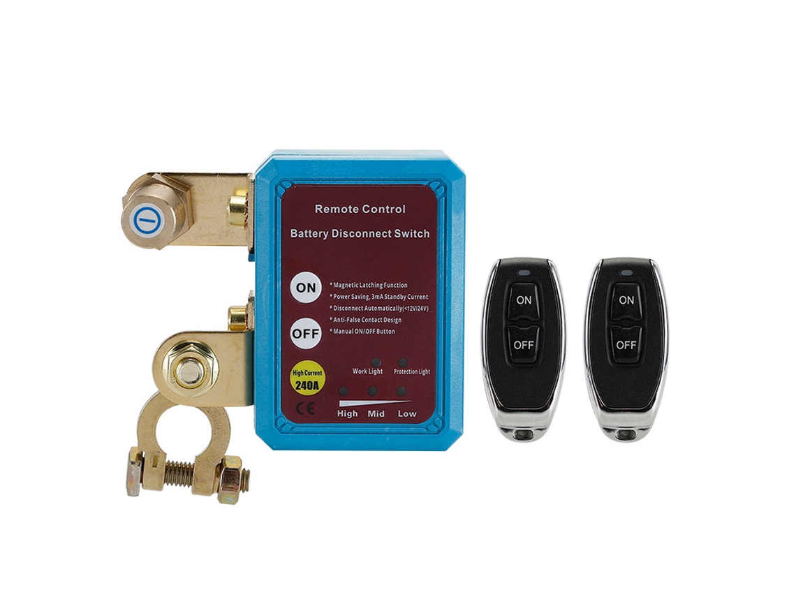 Interruptor Universal Para Batería De Coche De 12v/24v Con Protección Antifugas Y Control De Funcionamiento Inteligente.