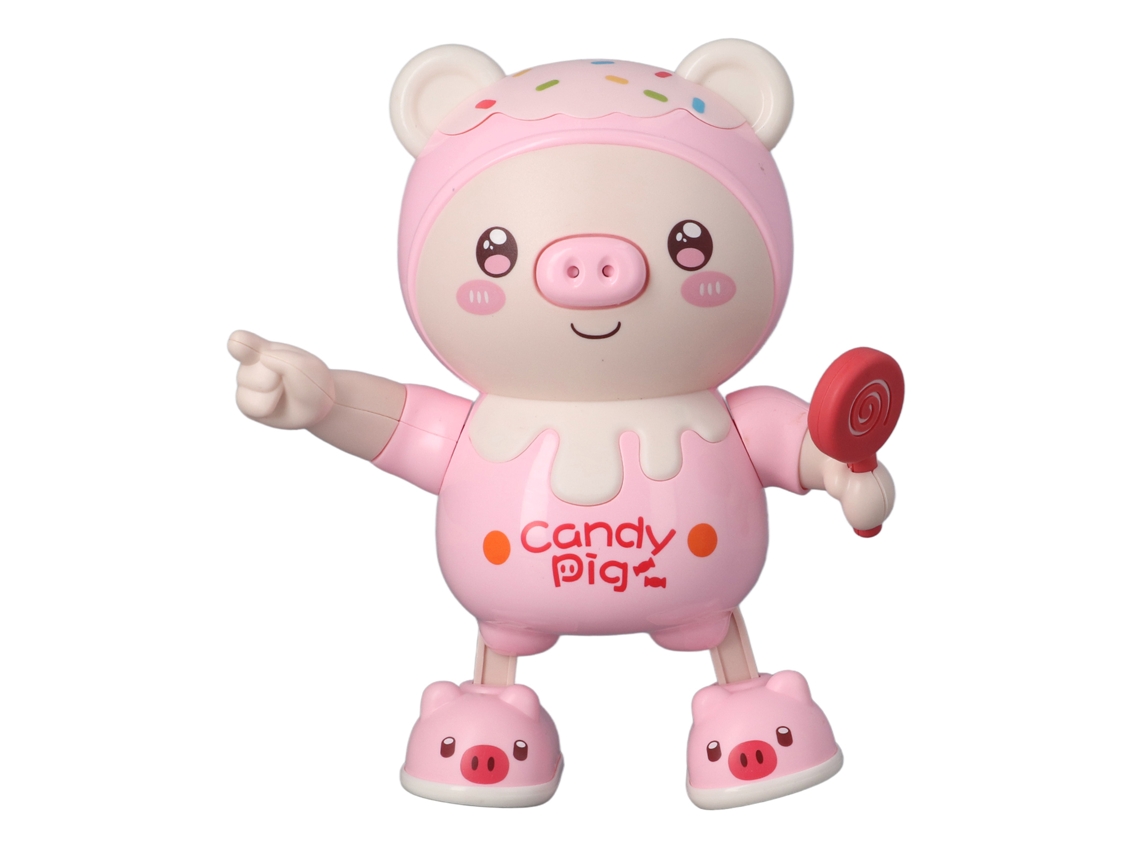 Cerdito Electrónico Bailarín Con Luz Y Música, Interactivo, Caminante, Para Niños, Rosa