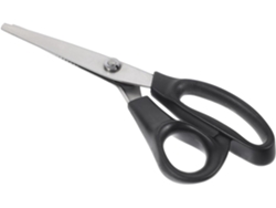 Tijeras curvas multifuncionales, azules, ergonómicas, de corte de precisión, para manualidades.
