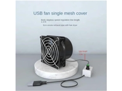 Ventilador De Conducto, Extractor De Humos Usb De Velocidad Ajustable Con Manguera De 1 M Para Baños.