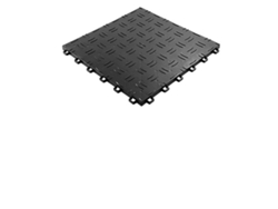 Azulejos entrelazados para garaje, antideslizantes, de fácil instalación, de material duradero, color negro OEM