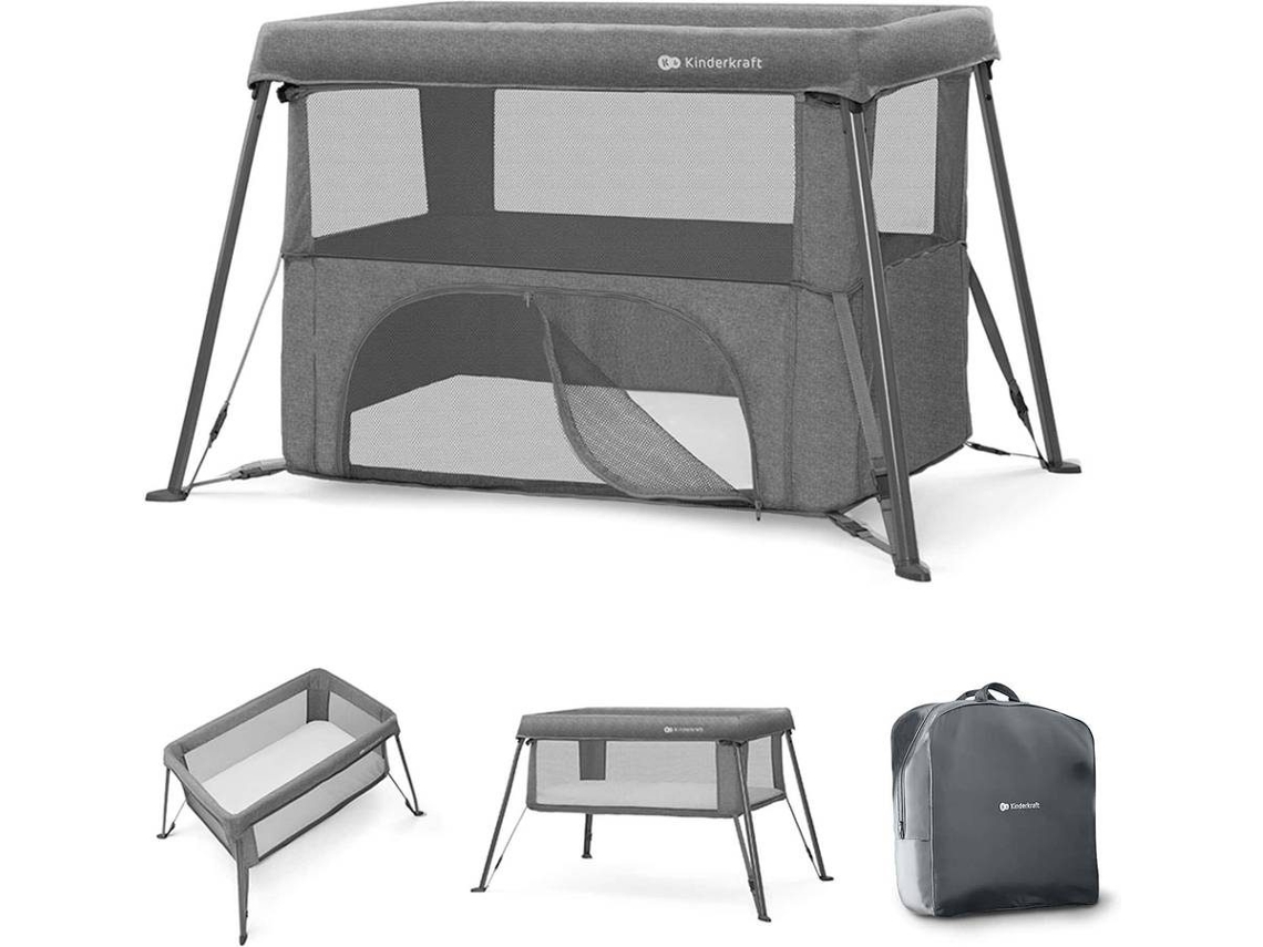 Cuna De Viaje Kinderkraft Cami (3 En 1 - Gris)