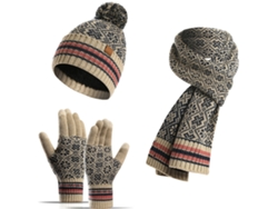 2026-set Gorro Bufanda Guantes Tejidos Invierno Liner Fleece Calientitos Guantes Pantalla Táctil Para Mujer Hombre Ciclismo Esquí