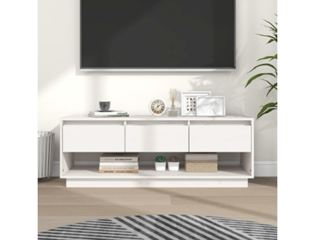 Mueble de TV VIDAXL Blanco Madera (110.5x34x40 cm)