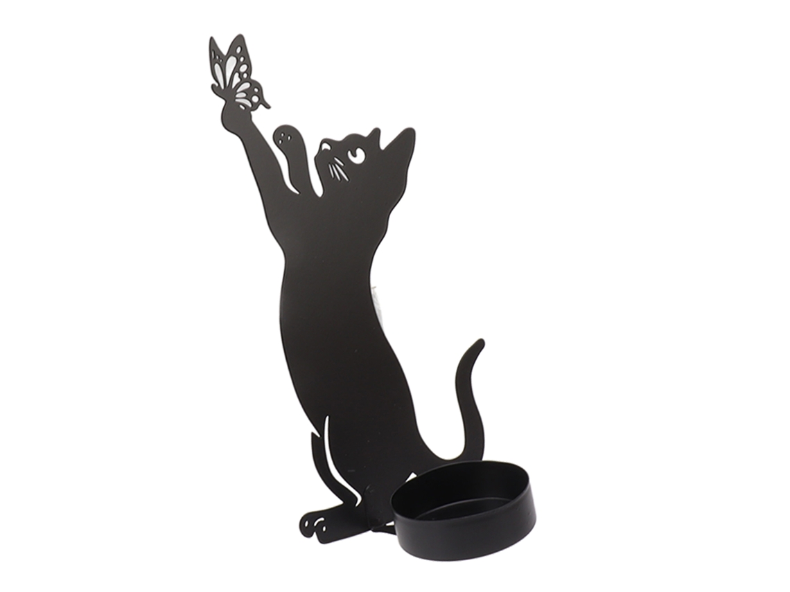 Velas decorativas duraderas con forma de gato para uso doméstico, con buen soporte.
