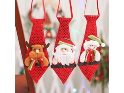 Corbatas Navideñas, 3 Piezas Con Lentejuelas De Papá Noel, Muñeco De Nieve Y Ciervo, Decoración Navideña.