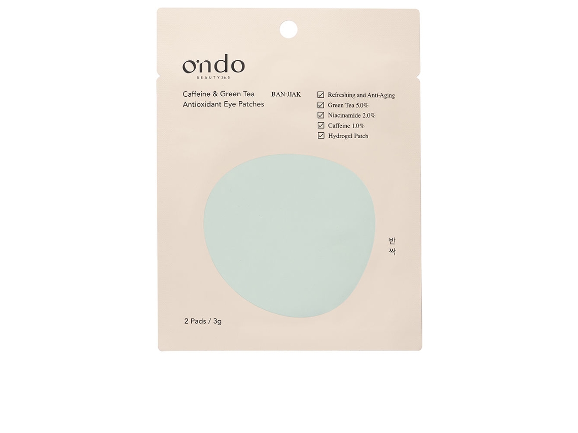 Parches antioxidantes para ojos con cafeína y té verde Ondo Beauty 36.5