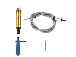 Eje flexible de 6 mm con portabrocas de 0,5 a 6,5 mm para taladros eléctricos y amoladoras rotativas.