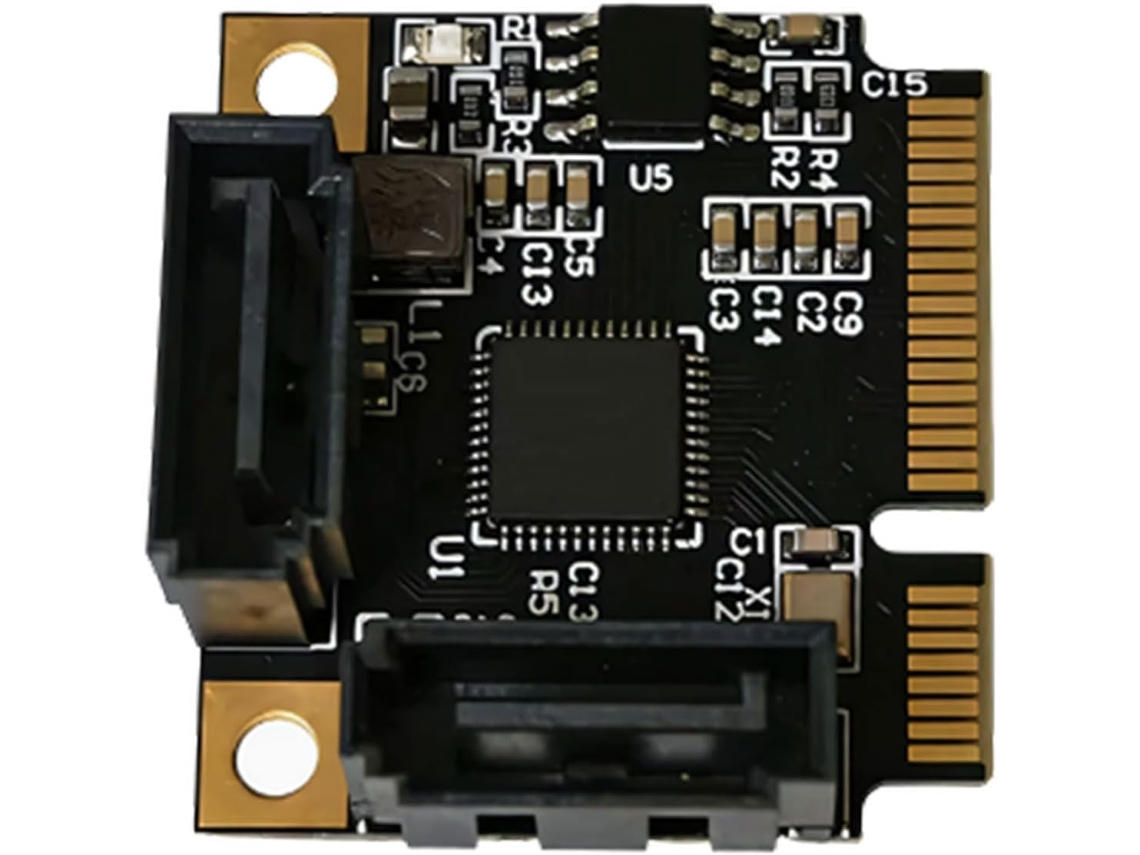 Tarjeta De Expansión Pcie Pequeña A 2 Puertos Sata3, Controlador De 6 Gbps, Chip Asm1061, Accesorios De Oficina.