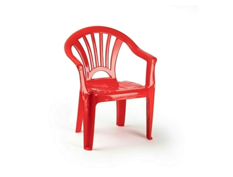 Silla De Plástico Para Niños Infantil Color Rojo DED