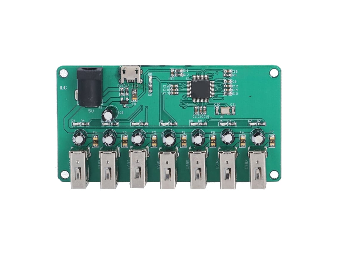 Módulo Hub Usb 2.0 Com 1 A 7 Portas, Placa De Expansão Plug Play Para Windows, Linux E Android