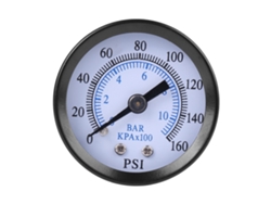 Manômetro De Pressão Mini Para Combustível Ar Óleo Água 0-160psi/0-10bar Rosca 1/8'' Npt