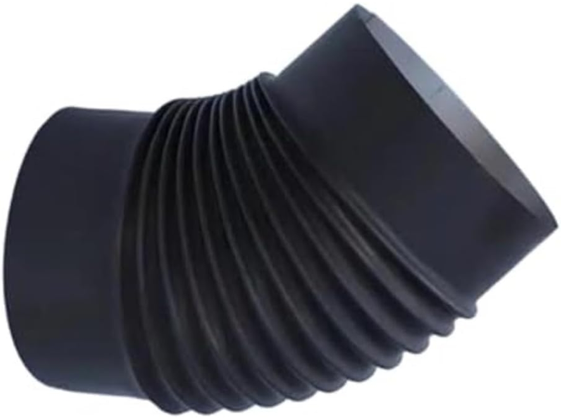 Tubo De Humos Acero Inoxidable En Ángulo 45° Para Chimeneas Y Conductos Flexibles – Codo Conducto Una Venti...