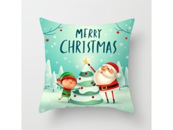 Serie de Funda Decorativa de Almohada Coche de Alce de Navidad