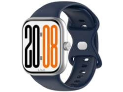 Bracelete Para Honor Watch X5 - Silicone Cor Sólida - Fecho Borboleta Azul Meia-noite