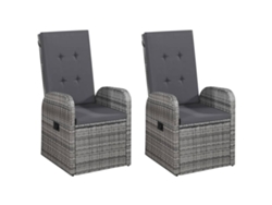 Maison Exclusive - 5 Pcs Conjunto De Jantar Para Jardim Cinzento