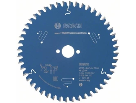 Disco de Sierra Circular BOSCH Expert para Laminado de Alta Presión 165x20x2.6 mm - 48