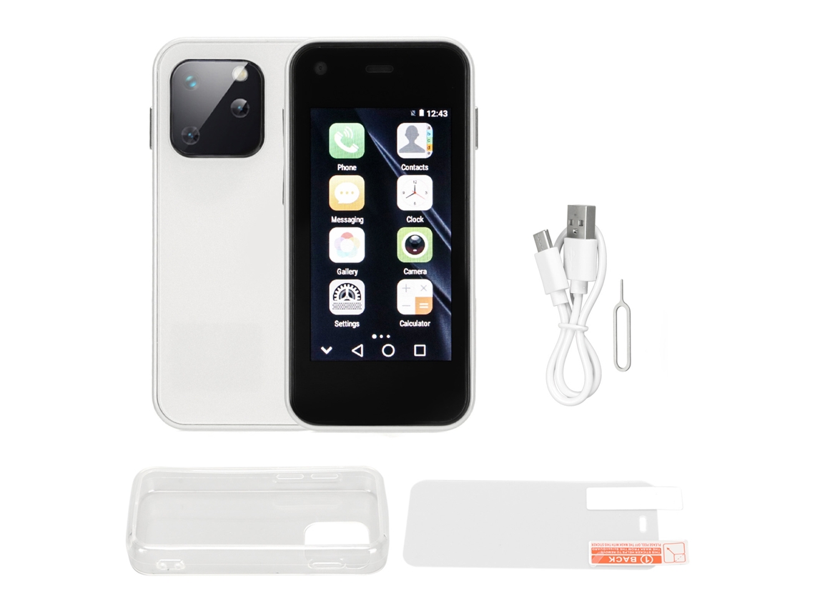 Mini Smartphone De 2,5 Pulgadas Con Pantalla Táctil Hd, Ligero, 1 Gb De Ram, 8 Gb De Rom, Android 6.0, Blanco.