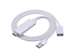 Adaptador De Cable Lightning A Hdmi Hdtv 1080p Para Iphone5/5s/se/6/6s/7/7p Plata