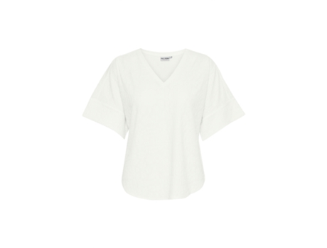 Camiseta de Mujer PULZ JEANS Aster Blanco (L)