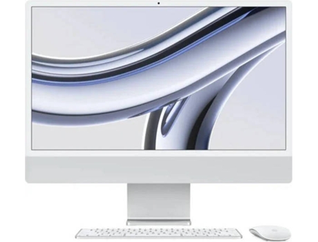 iMac APPLE Plateado (24'' - Apple M3 8-Core - 16 GB - 1 TB SSD - 10-Core)