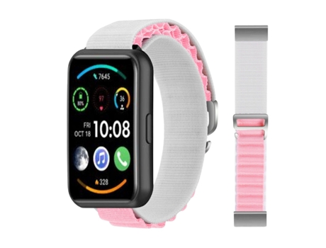 Correa Loop Alpine para Huawei Watch Fit 2 Blanco y Rosa