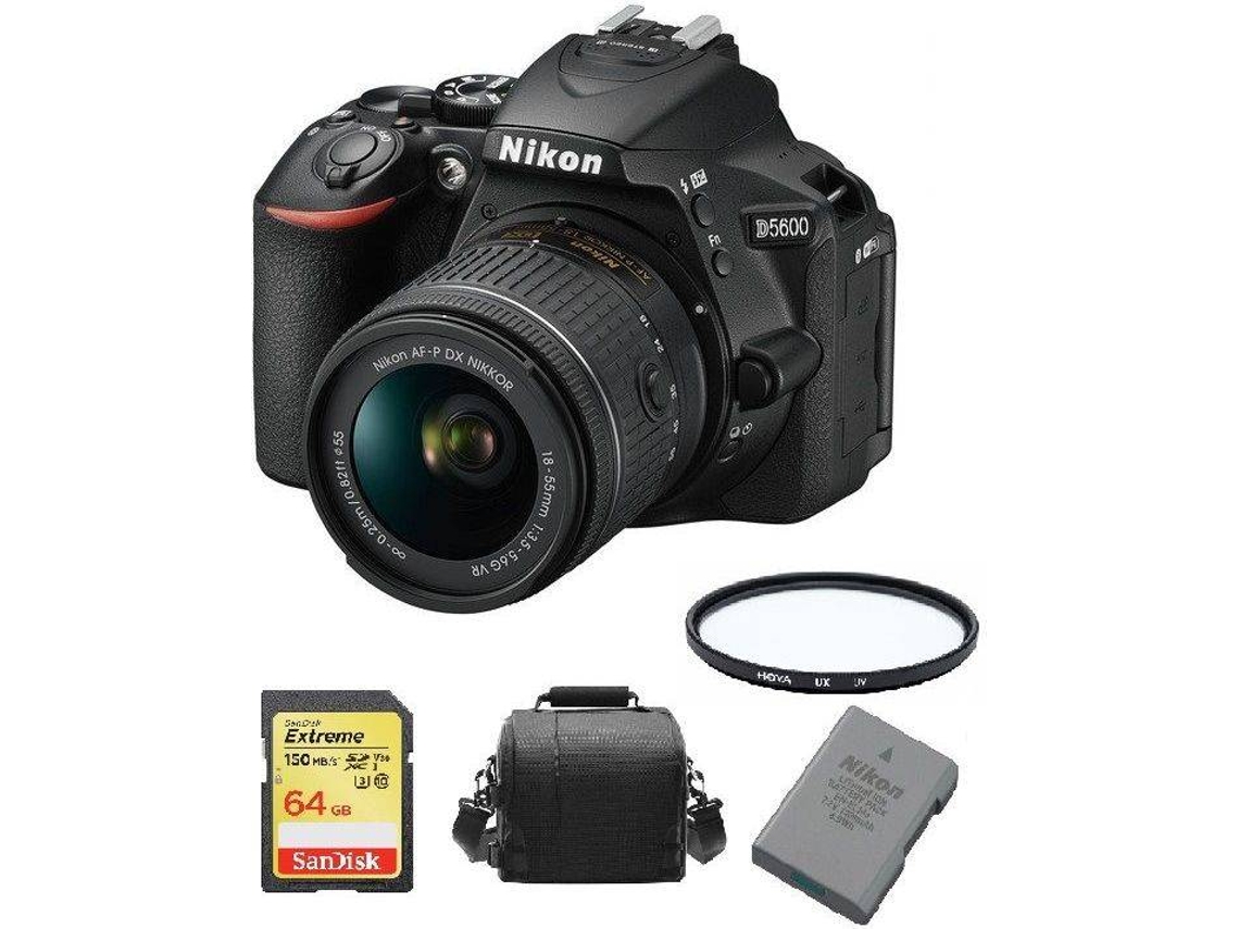 Kit Cámara Reflex, Objectivo y Accesorios NIKON D5600 (24.2 MP - Sensor: CMOS - ISO: 100 a 25600)