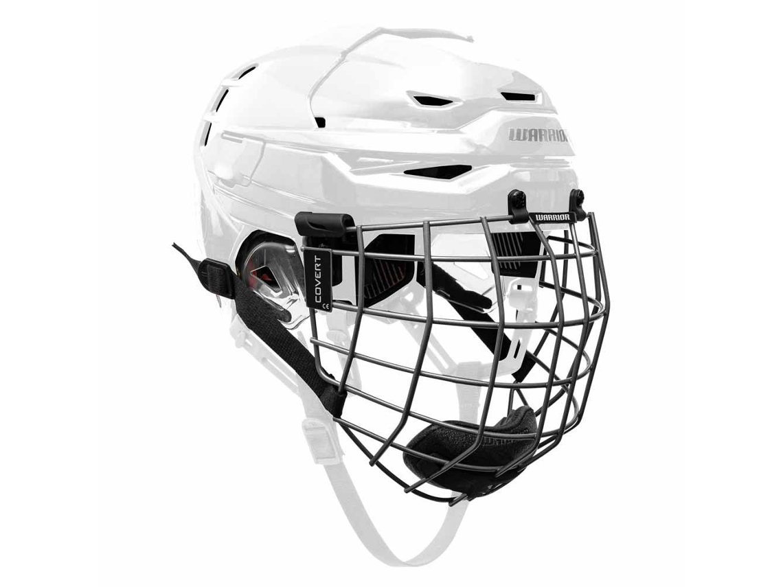 Capacete de Hóquei no Gelo Covert Cf 100 Combo Branco Mwarrior