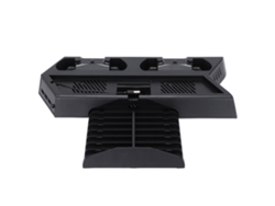 Soporte Multifuncional Bracket (controlador Dual De Ventilador De Enfriamiento Y Carga) Para Ps4 Slim/ps4 Pro/playstation 4
