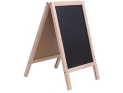 Mini pizarra blanca, trípode de madera, doble cara, para niños y niñas, mostradores de exhibición, bares.