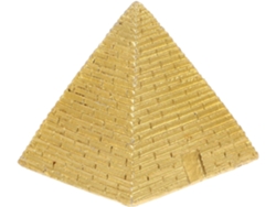 Modelo De Pirámide Pequeña De Resina, Mini Figura De Pirámide Egipcia, Dorada, 5,3 Cm, Decoración De Escritorio,