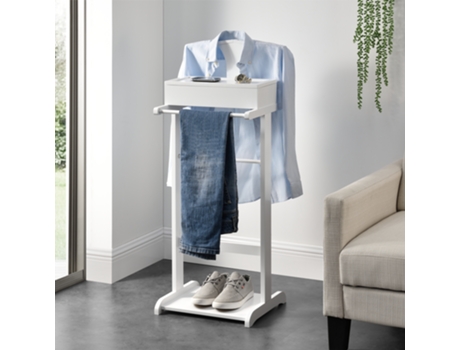 Percha [EN.CASA] Blanco (MDF/pino - 44 x 35 x 110 cm)