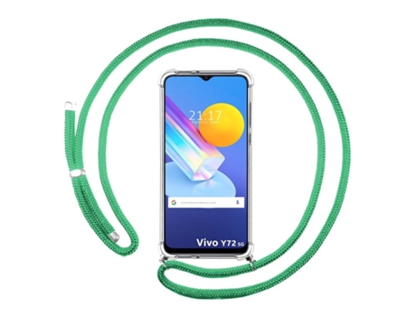 Carcasa Vivo Y72 5G TUMUNDOSMARTPHONE Colgante Verde