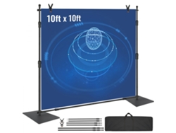 Set de soporte de fondo fotográfico de 3x3m con estructura reforzada Tekmaquinas