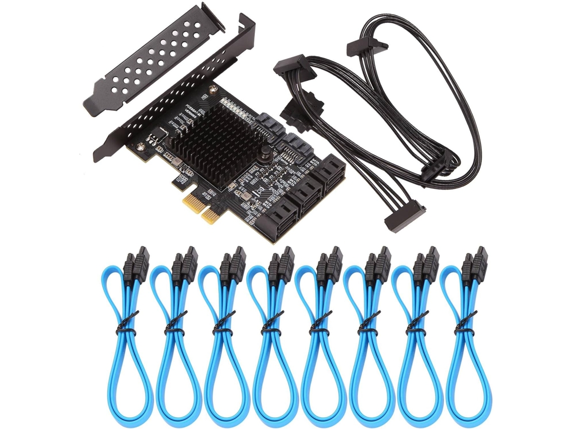 Tarjeta Pcie De 8 Puertos, 3.0 6 Gbps, Hacia El Controlador, Admite Dispositivos.