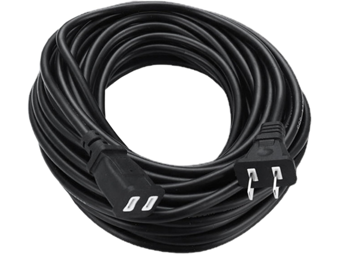 Cable De Extensión Exterior Impermeable, Cable De Extensión Exterior Negro, Cable Multifuncional Negro De 2