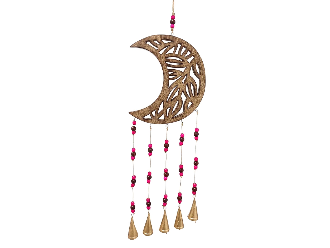 ORIGEN Home Decor Colgante Luna Bohemio Gris - 80x24x4cm BY SIGRIS