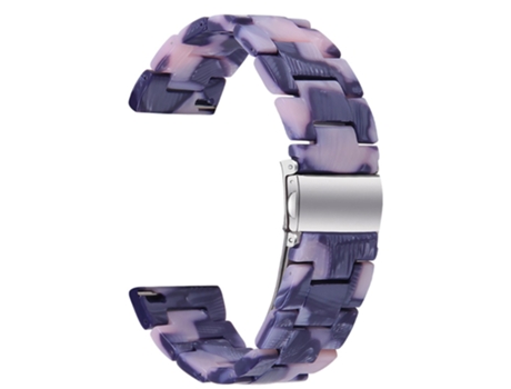 Correa de acero inoxidable con hebilla para Samsung Galaxy Watch4 Classic 42mm/46mm - negro azabache/rosa