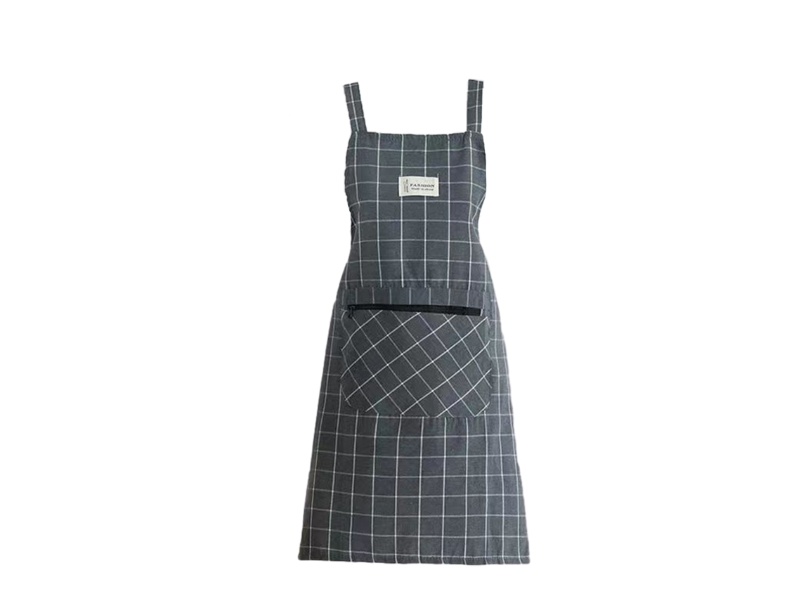 Delantal De Algodón Simple Para Adulto, Transpirable Con Correa Y Cintura Moderna, Moda Femenina Primavera Verano, Resistente Al Aceite