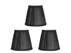 2026-3pcs Lámpara De Tejido E14 Moderna Para Mesa Y Candelabro Con Clip Negro