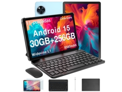 Tableta Doogee U11pro Android 15 de 11 pulgadas, 30 GB, 256 GB/2 TB, ocho núcleos, 8580 mAh, HD IPS 90 Hz, Widevine L1, Wi-Fi 5, 13 MP, 5 MP, Face ID, 3,5 mm