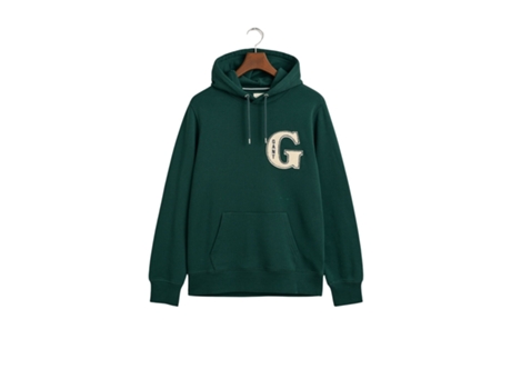 Sudadera con Capucha de Hombre GANT Graphic Verde (S)
