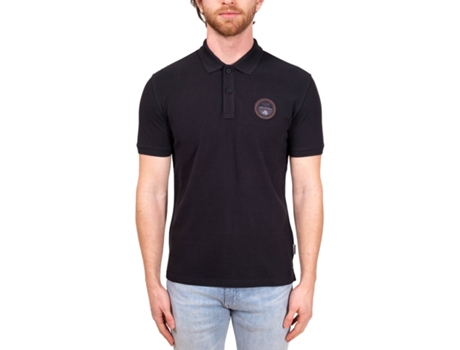 Polo de Hombre NAPAPIJRI Algodón Negro (XL)