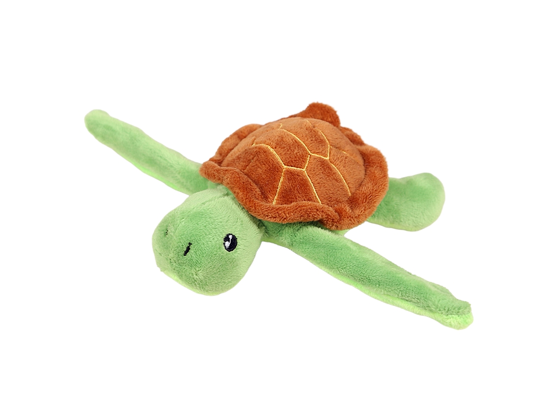 Peluche extra suave y tierno. Diseño de tortuga con mecanismo de giro. 14 cm.
