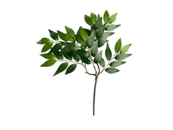 Hojas artificiales de eucalipto para arreglos decorativos en jarrones verdes
